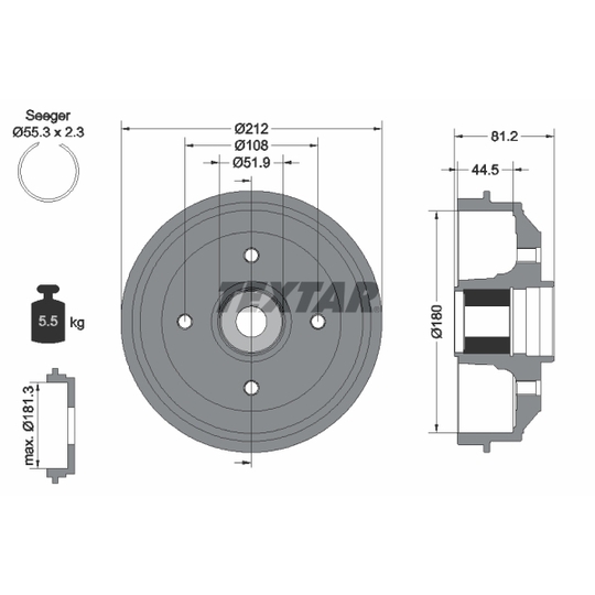 94041900 - Brake Drum 