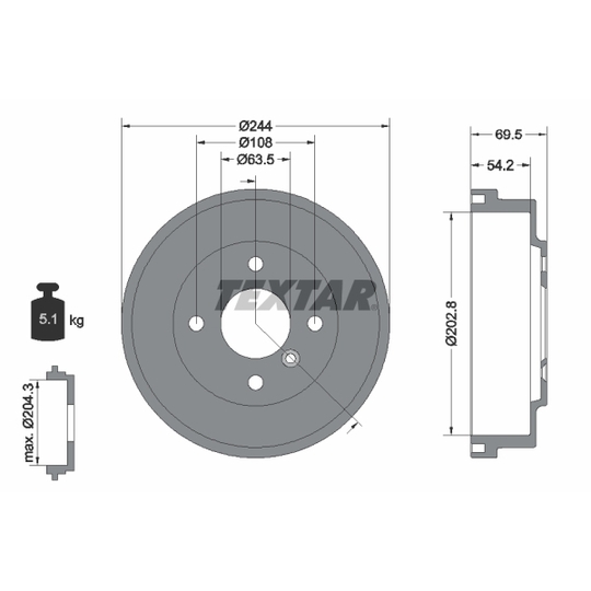 94048000 - Brake Drum 