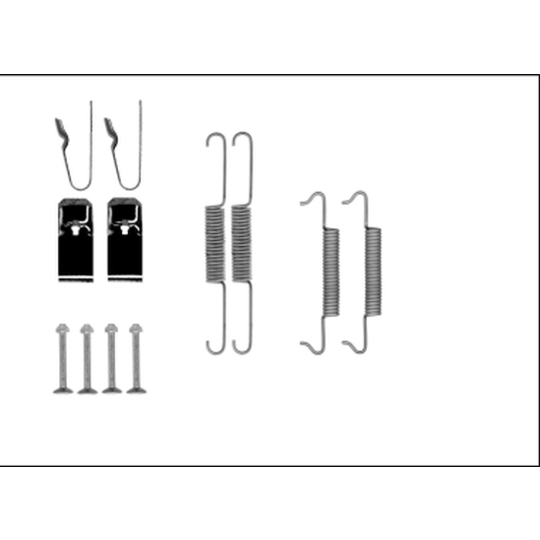 97043200 - Tillbehörssats, bromsbackar, parkeringsbroms 