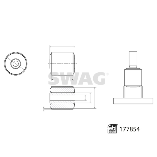 33 10 4336 - Bearing, wheel bearing housing 