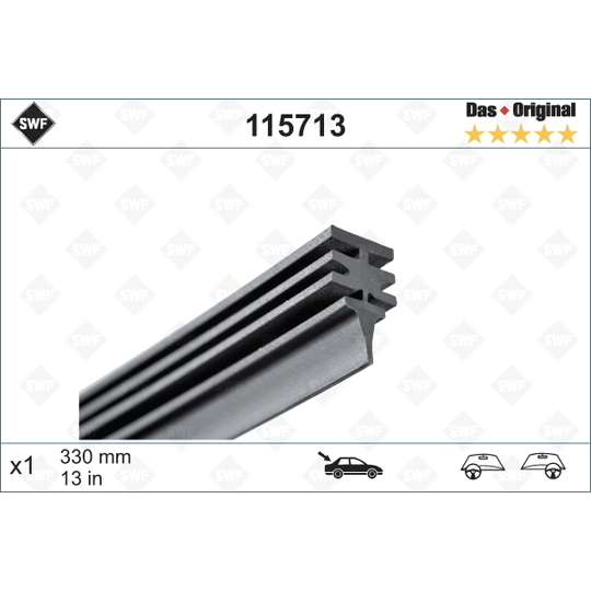 115713 - Wiper Blade Rubber 