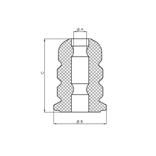 00056453 - Rubber Buffer, suspension 