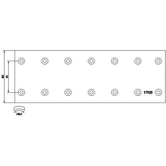 1792408 - Brake Lining Kit, drum brake 