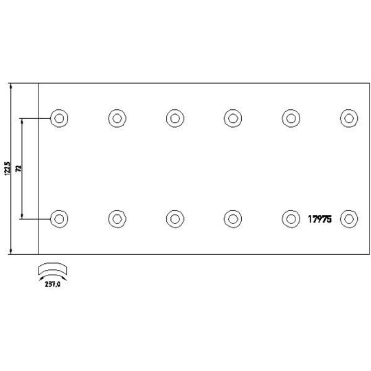 1735104 - Brake Lining Kit, drum brake 