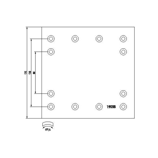 1905201 - Brake Lining Kit, drum brake 