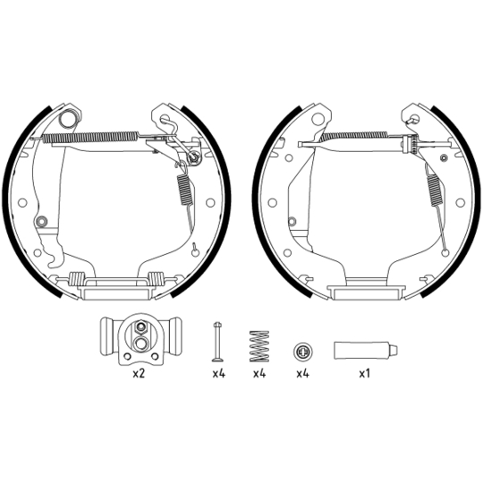 84044801 - Brake Shoe Set 