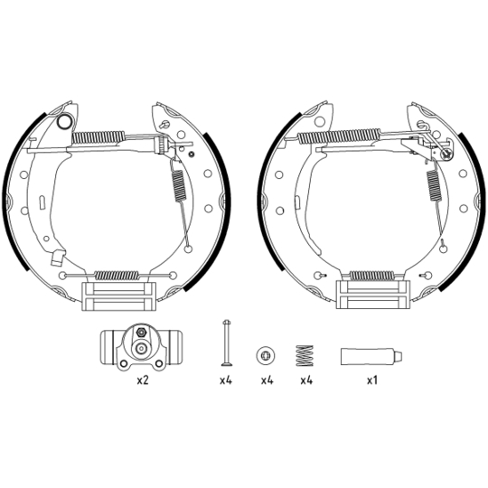 84048000 - Brake Shoe Set 