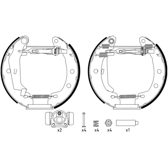 84049500 - Brake Shoe Set 