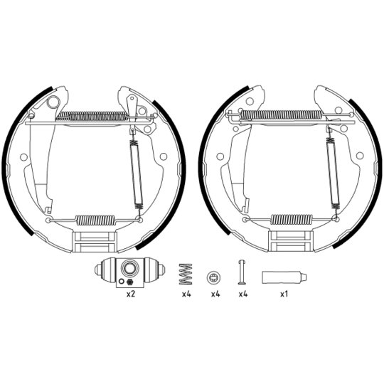 84052402 - Brake Shoe Set 