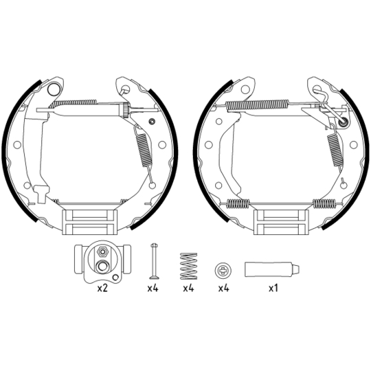 84054000 - Bromsbackar, sats 