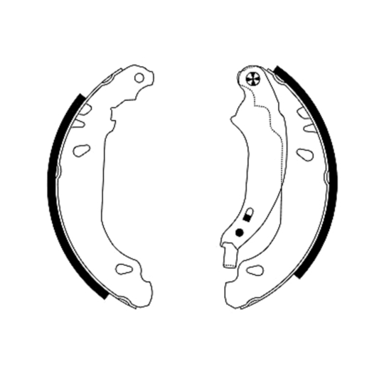 91053800 - Brake Shoe Set 