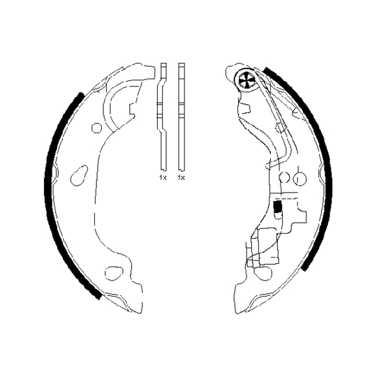 91054400 - Brake Shoe Set 