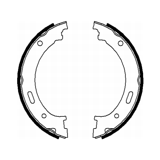 91073300 - Brake Shoe Set, parking brake 