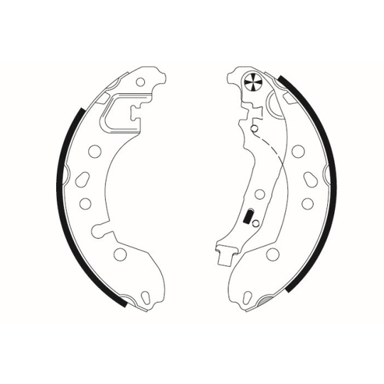 91080700 - Brake Shoe Set 