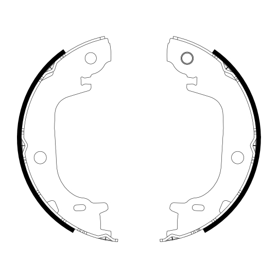 91082100 - Brake Shoe Set, parking brake 