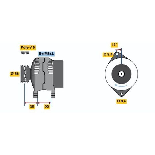 0 123 315 021 - Alternator 