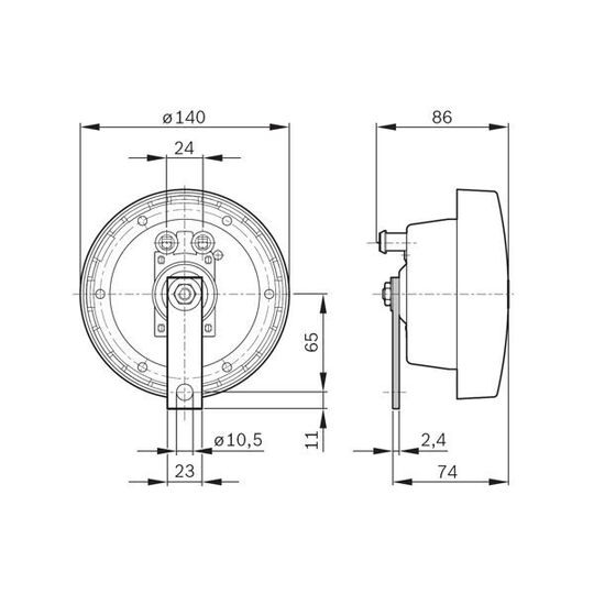 0 320 223 804 - Air Horn 