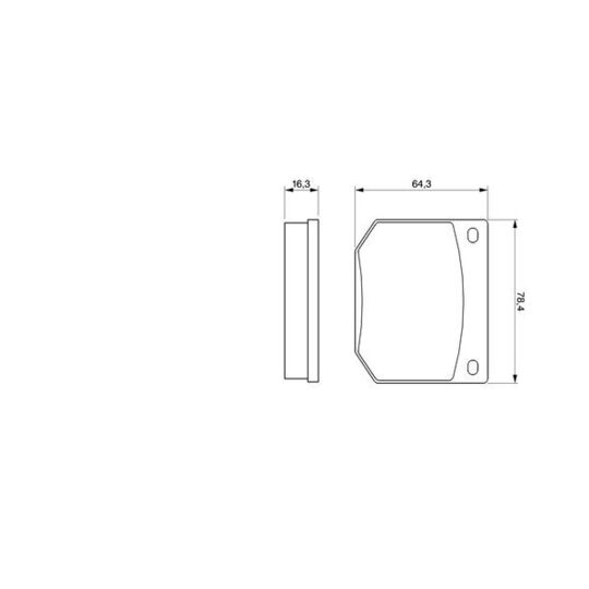 0 986 464 020 - Brake Pad Set, disc brake 