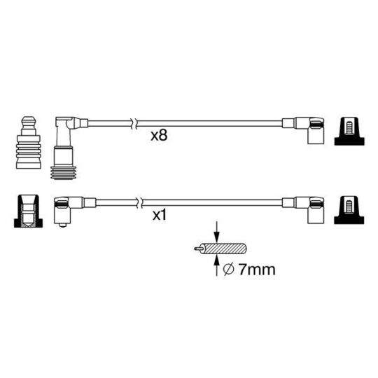 0 986 356 378 - Ignition Cable Kit 