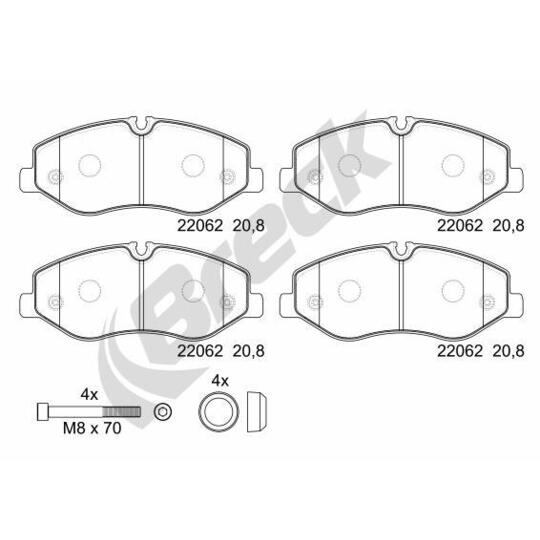 22062 00 703 00 - Brake Pad Set, disc brake 