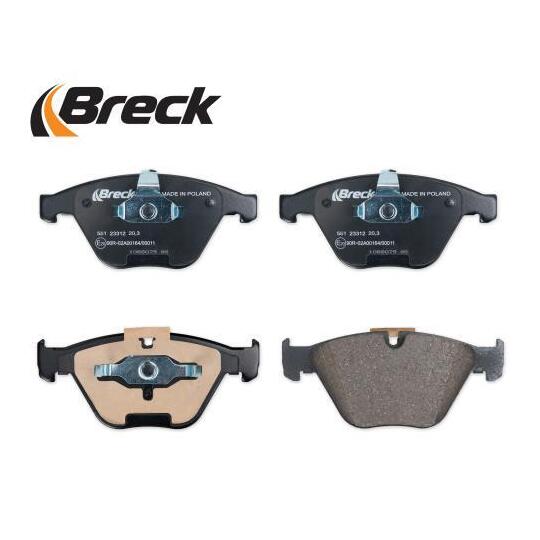 23312 00 551 10 - Brake Pad Set, disc brake 