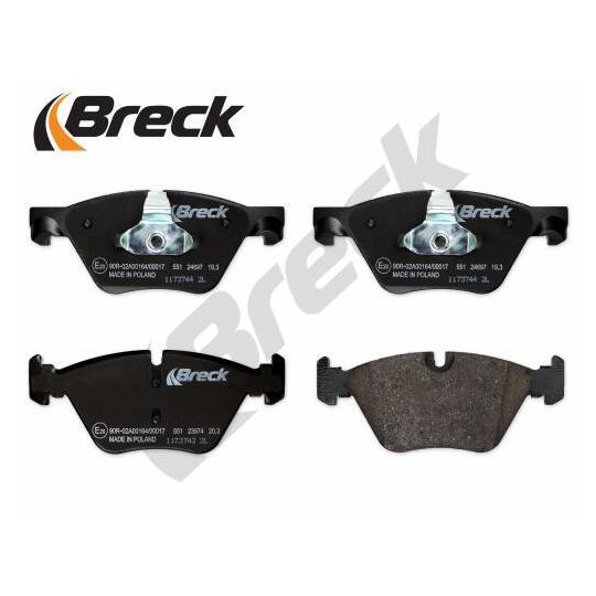 24697 00 551 00 - Brake Pad Set, disc brake 