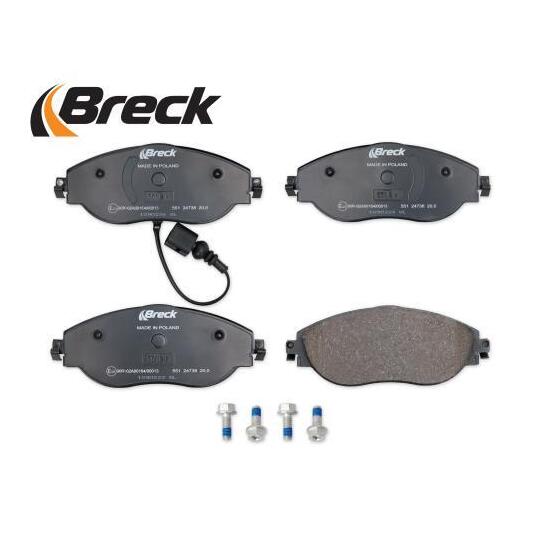 24738 00 551 00 - Brake Pad Set, disc brake 