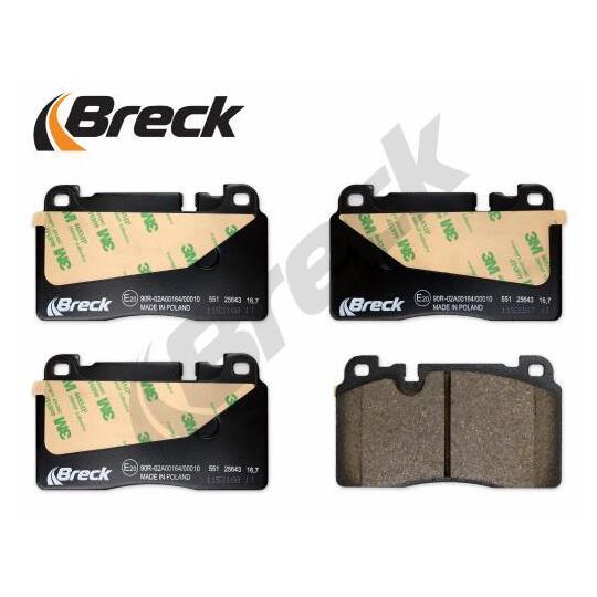 25643 00 551 00 - Brake Pad Set, disc brake 