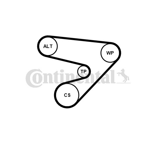 5PK1230WP3 - Vattenpump + spårremssats 