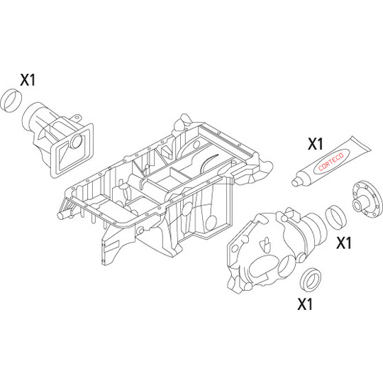 19535862 - Packningssats, differential 