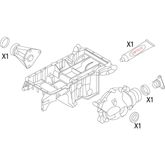 19535862 - Packningssats, differential 