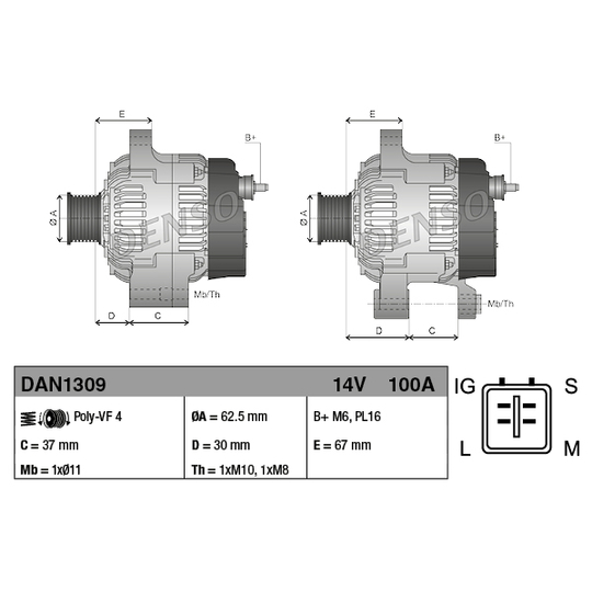 DAN1309 - Alternator 