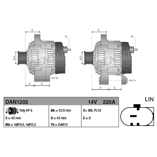 DAN1202 - Alternator 
