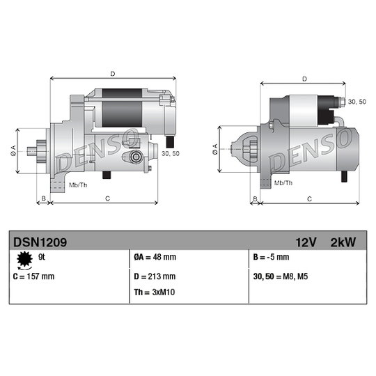 DSN1209 - Startmotor 