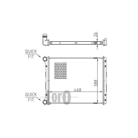 003-017-0038-B - Radiaator,mootorijahutus 