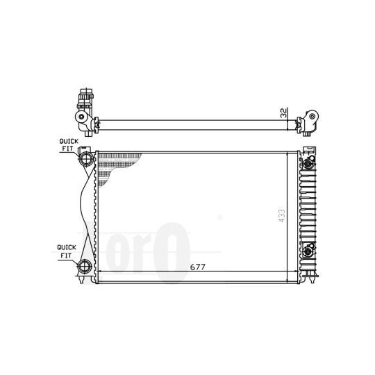 003-017-0021 - Radiator, engine cooling 