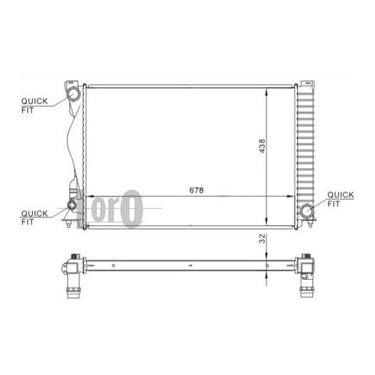 003-017-0045 - Radiator, engine cooling 