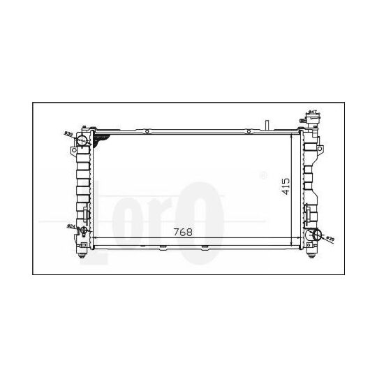 008-017-0006 - Radiator, engine cooling 