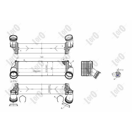 004-018-0009 - Intercooler, charger 