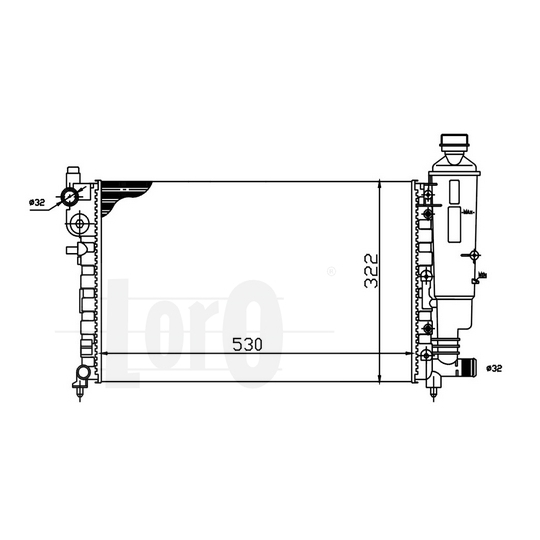 009-017-0037 - Radiator, engine cooling 