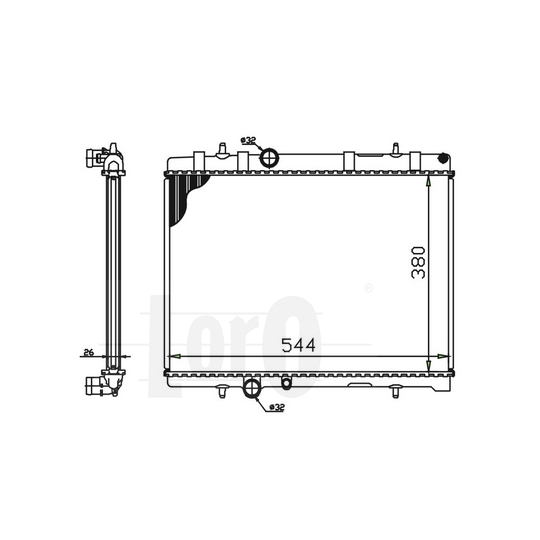 009-017-0043 - Radiator, engine cooling 