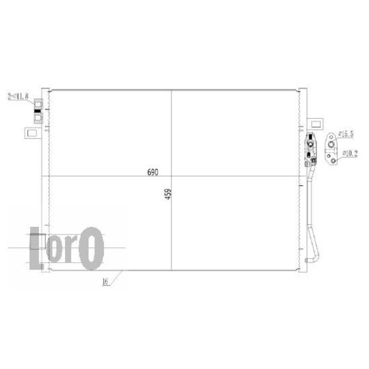 015-016-0001 - Condenser, air conditioning 