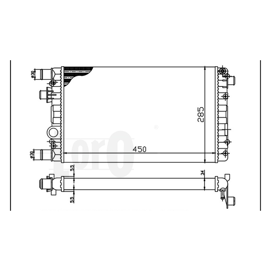 016-017-0016 - Radiator, engine cooling 