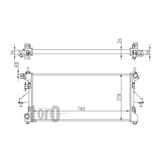 016-017-0060 - Radiator, engine cooling 