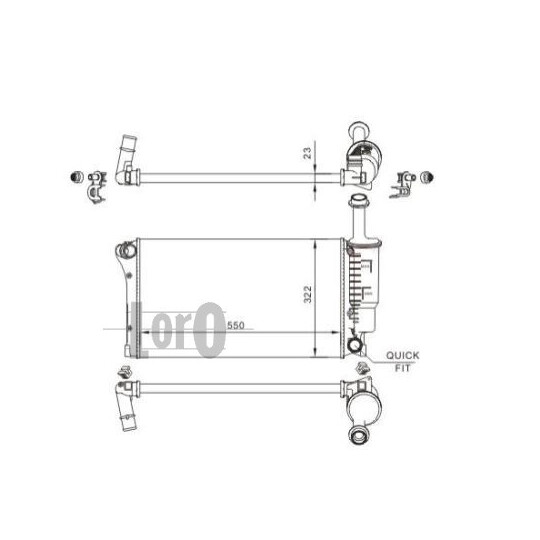 016-017-0056 - Radiator, engine cooling 