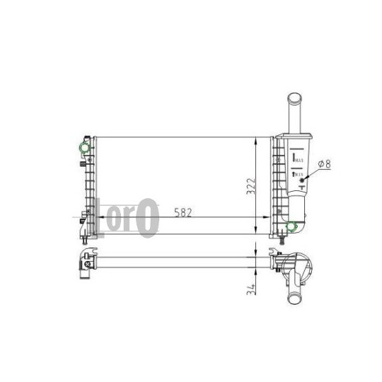 016-017-0062 - Radiator, engine cooling 