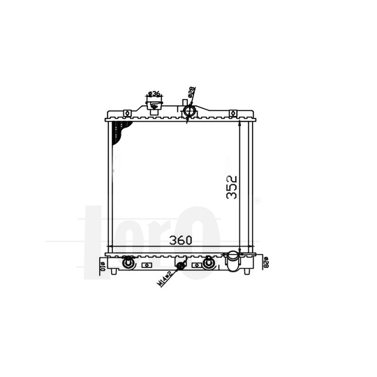 018-017-0001 - Radiator, engine cooling 