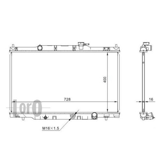 018-017-0023-B - Radiator, engine cooling 