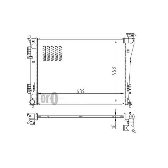 019-017-0021-B - Radiator, engine cooling 