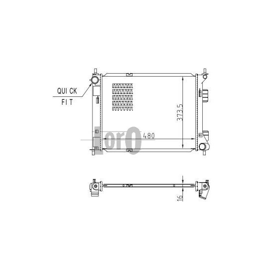 019-017-0024-B - Radiator, engine cooling 